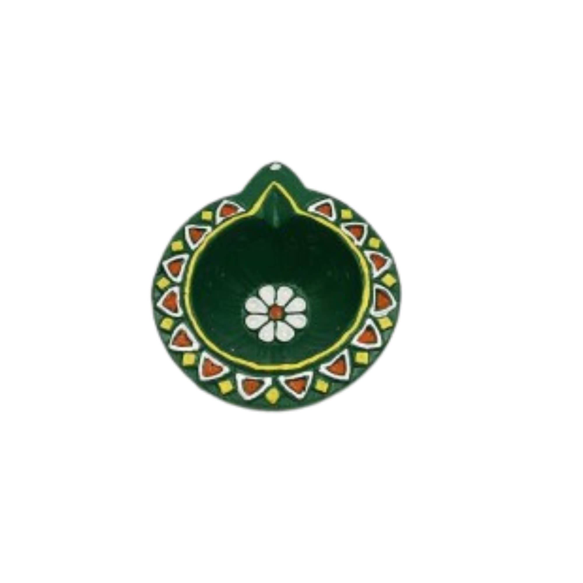 Terracotta Diyas — 4 cm Painted