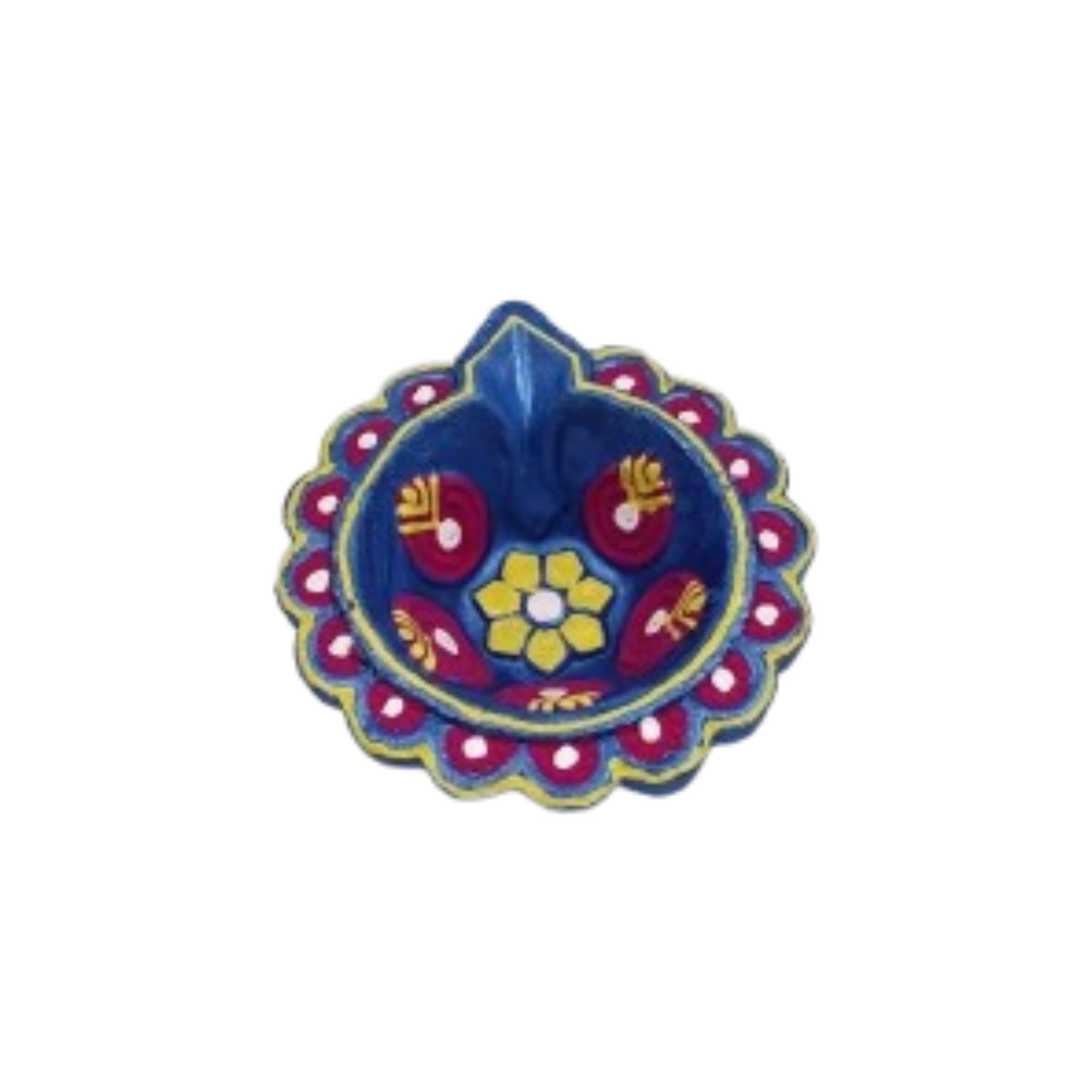 Terracotta Diyas — 4 cm Painted